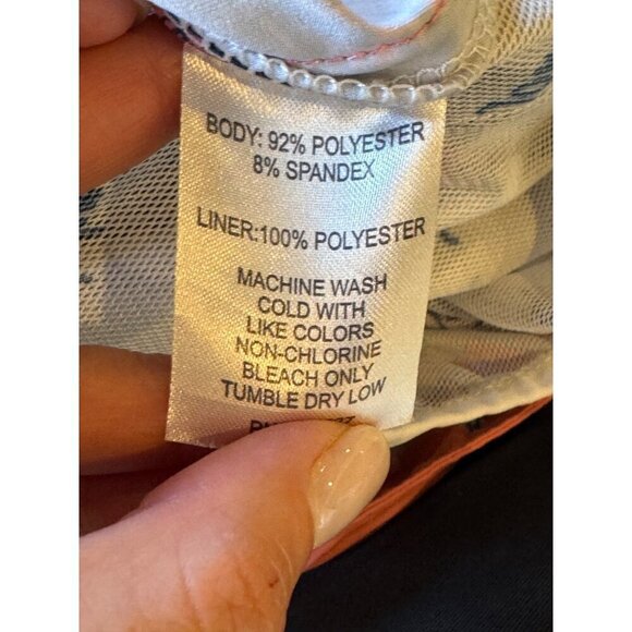 Johnnie O Swim Trunks Men Small‎ Blue Pink Honolulu Hawaii Tropical Surf Shorts - Picture 10 of 11